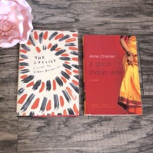 THE CYCLIST & A GOOD INDIAN WIFE drama mysteries black comedy novels books